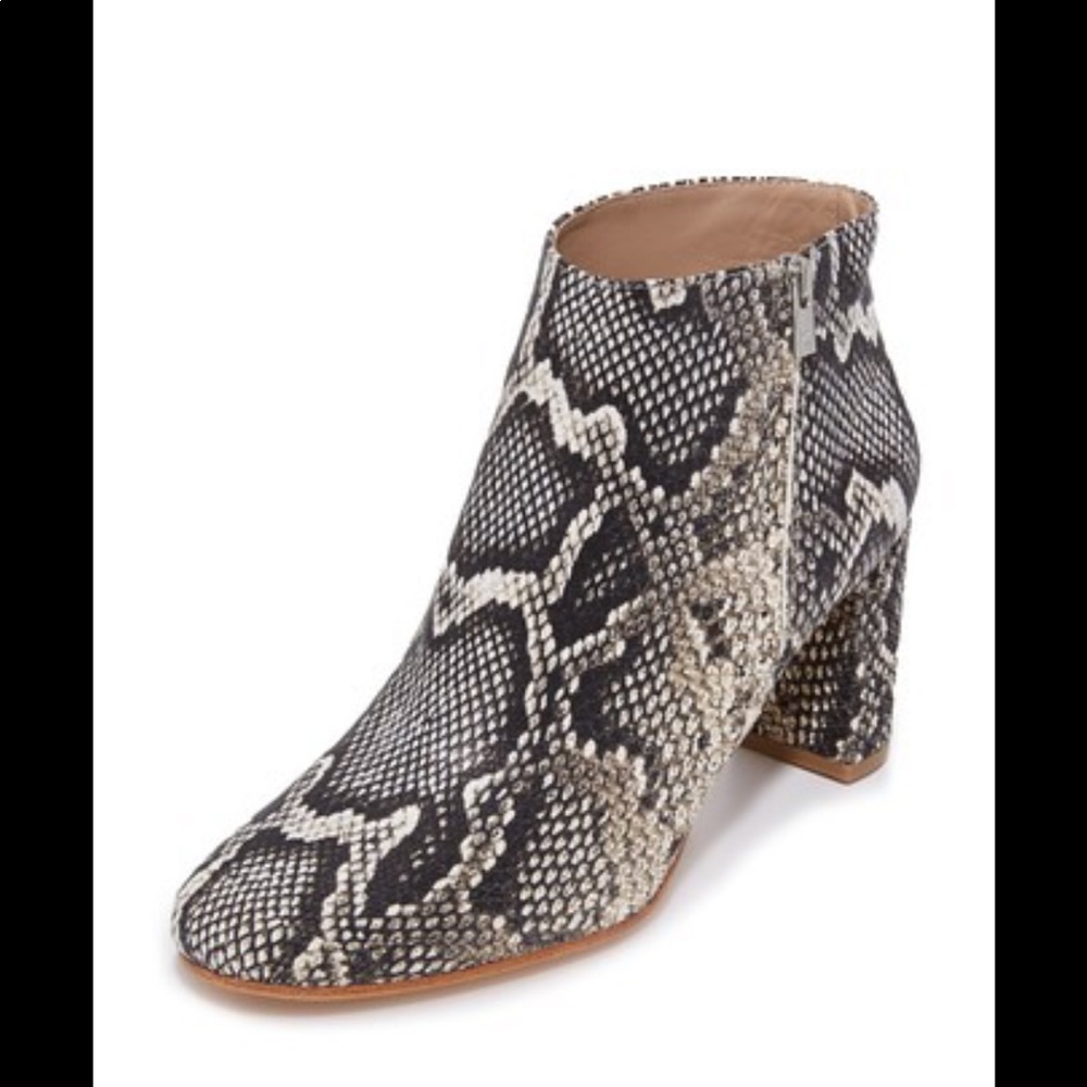 Loeffler Randall Python Print Booties In Graphite - image 2